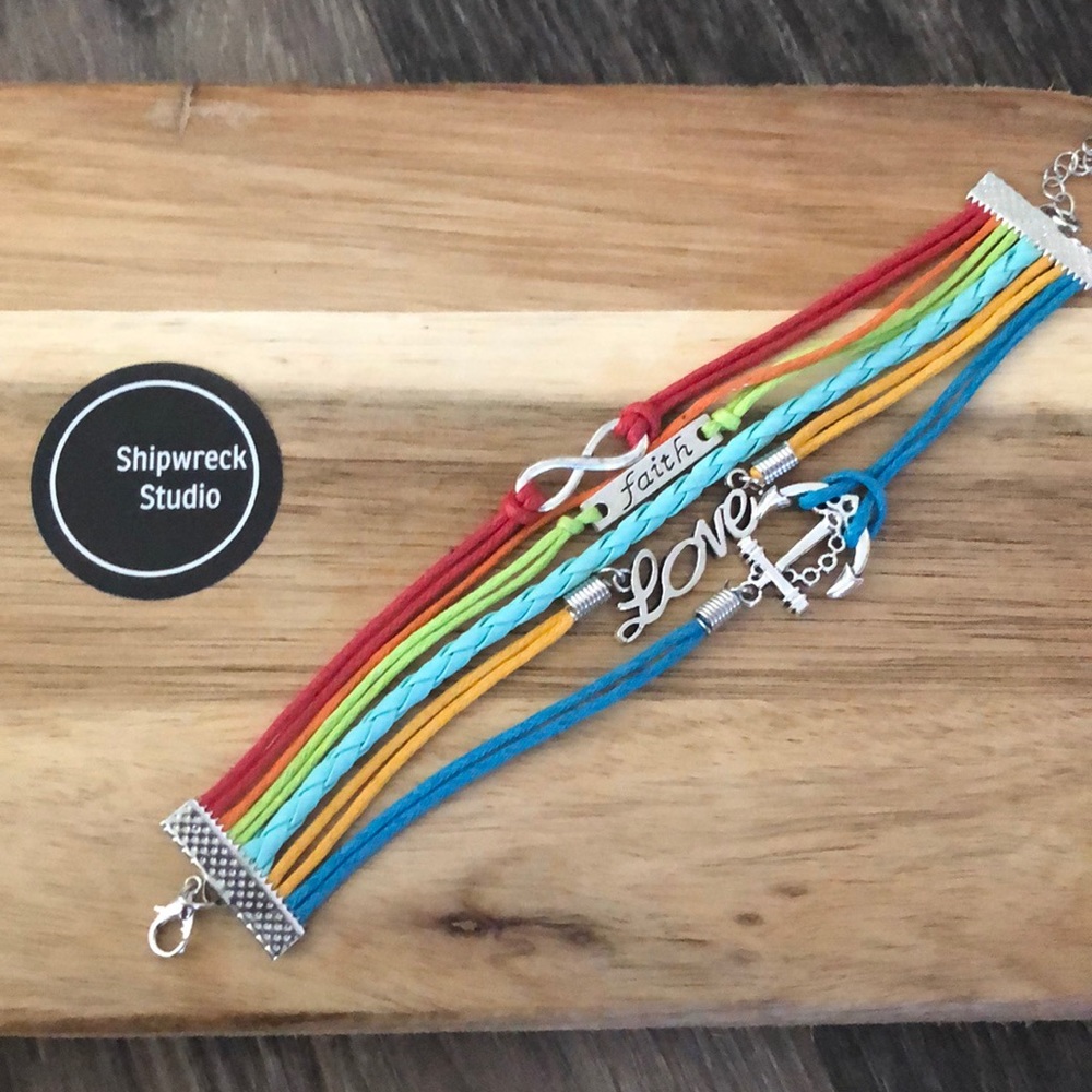 Colourful Multi Strand Bracelet NEW